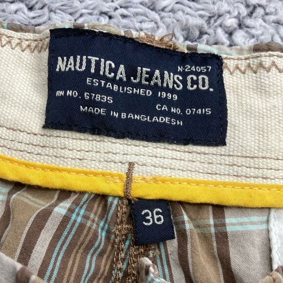 Vtg NAUTICA 36 Shorts Plaid Performance Shorts - Picture 3 of 9